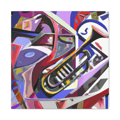 Trombone in Abstract. - Canvas