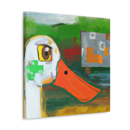 Duck in Monochrome. - Canvas