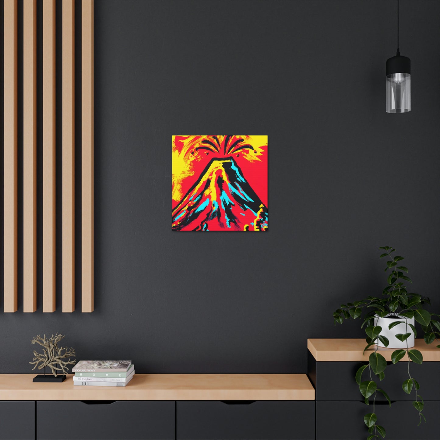 Volcano's Explosive Fury - Canvas