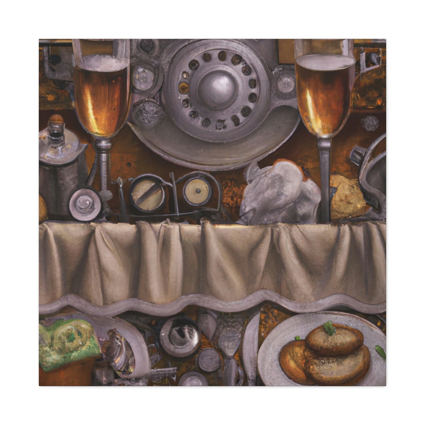 Steampunk Dinner Setting - Canvas