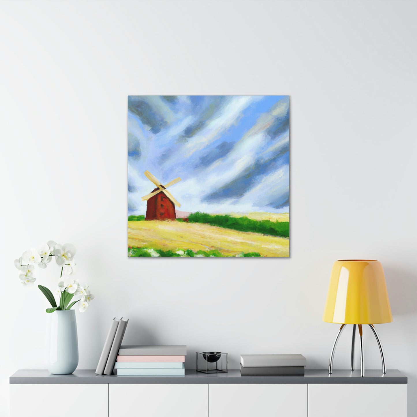 Windmill Through Time - Canvas