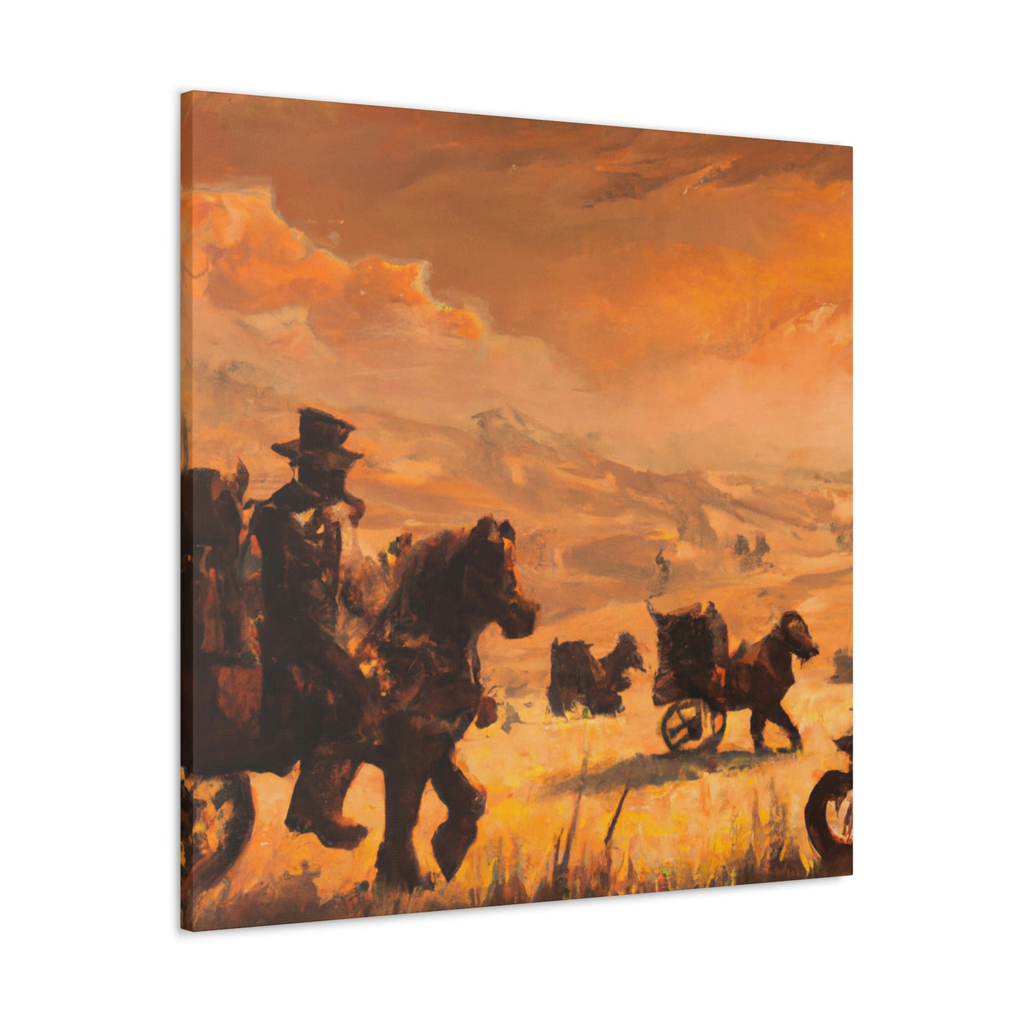 "A Steampunk Grazing". - Canvas