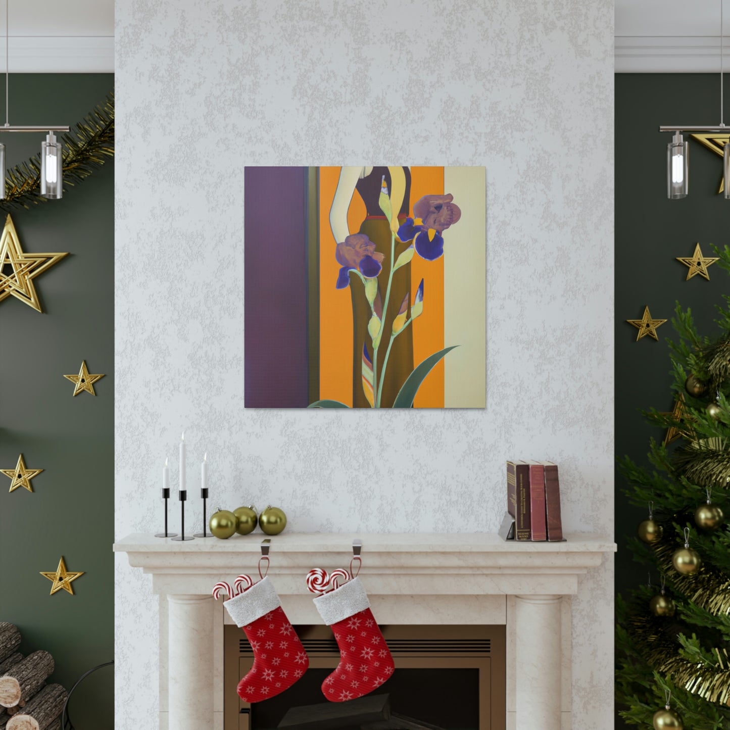 Iris in Splendor Glows - Canvas