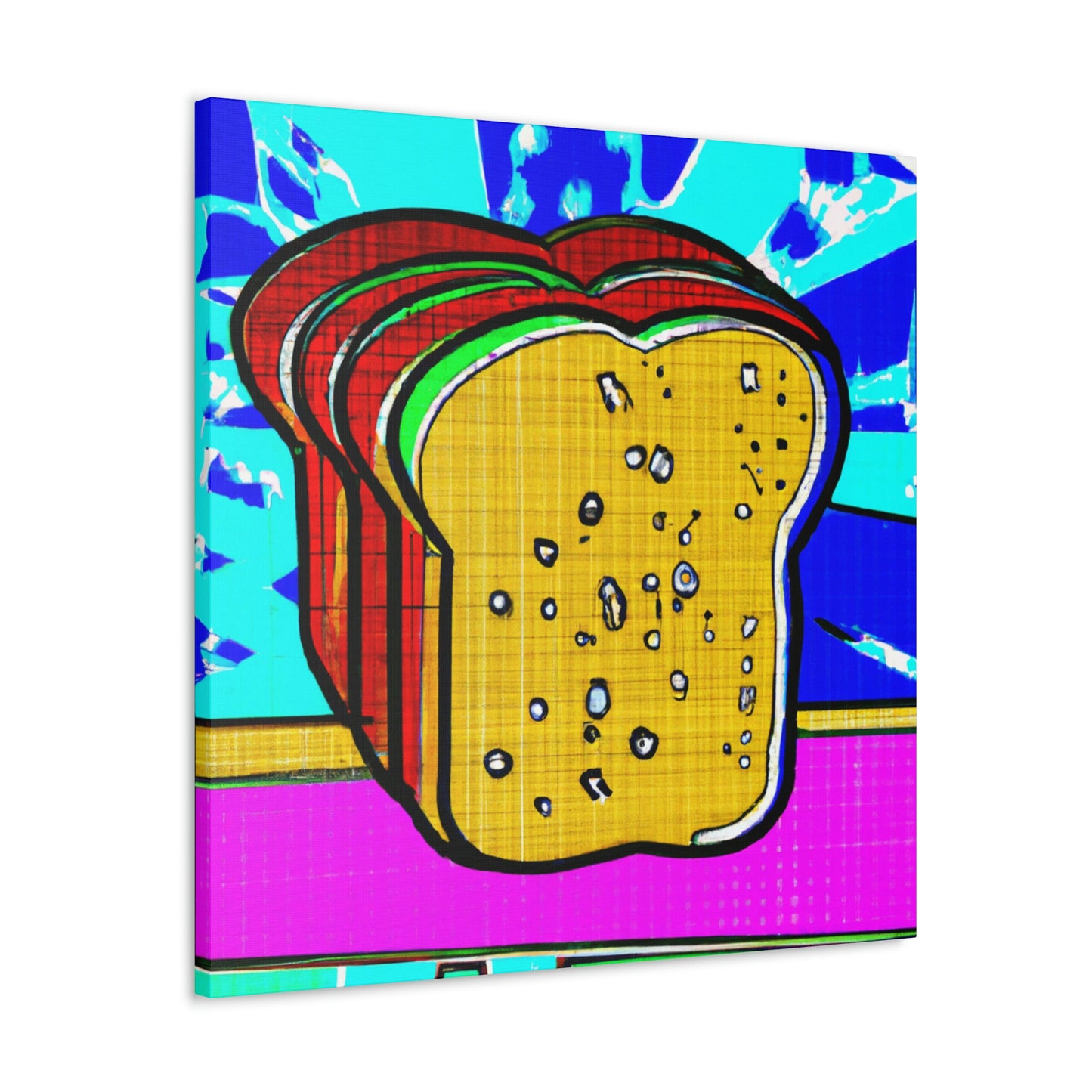 Bread in Pop Art - Canvas