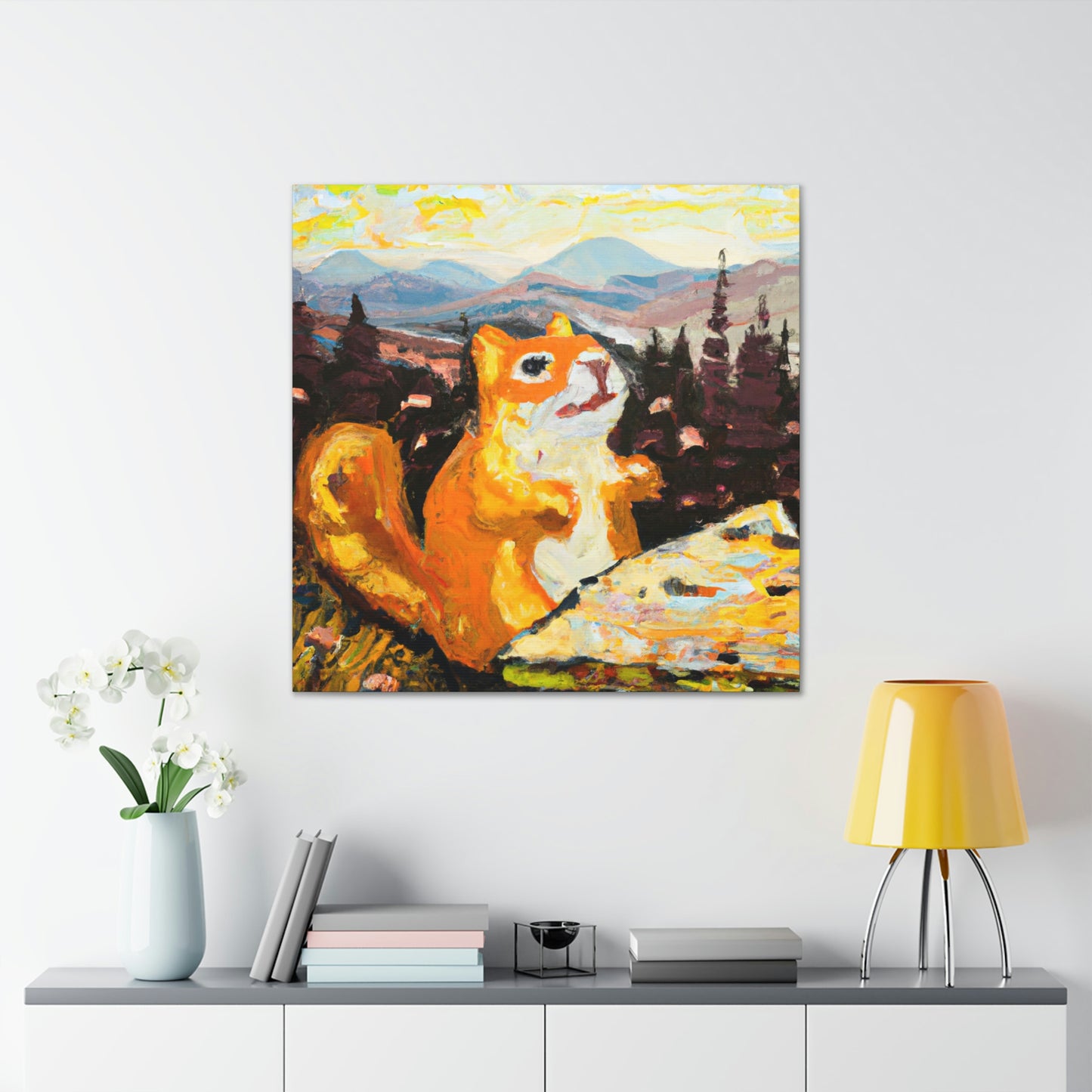 Chipmunk in Abstraction - Canvas