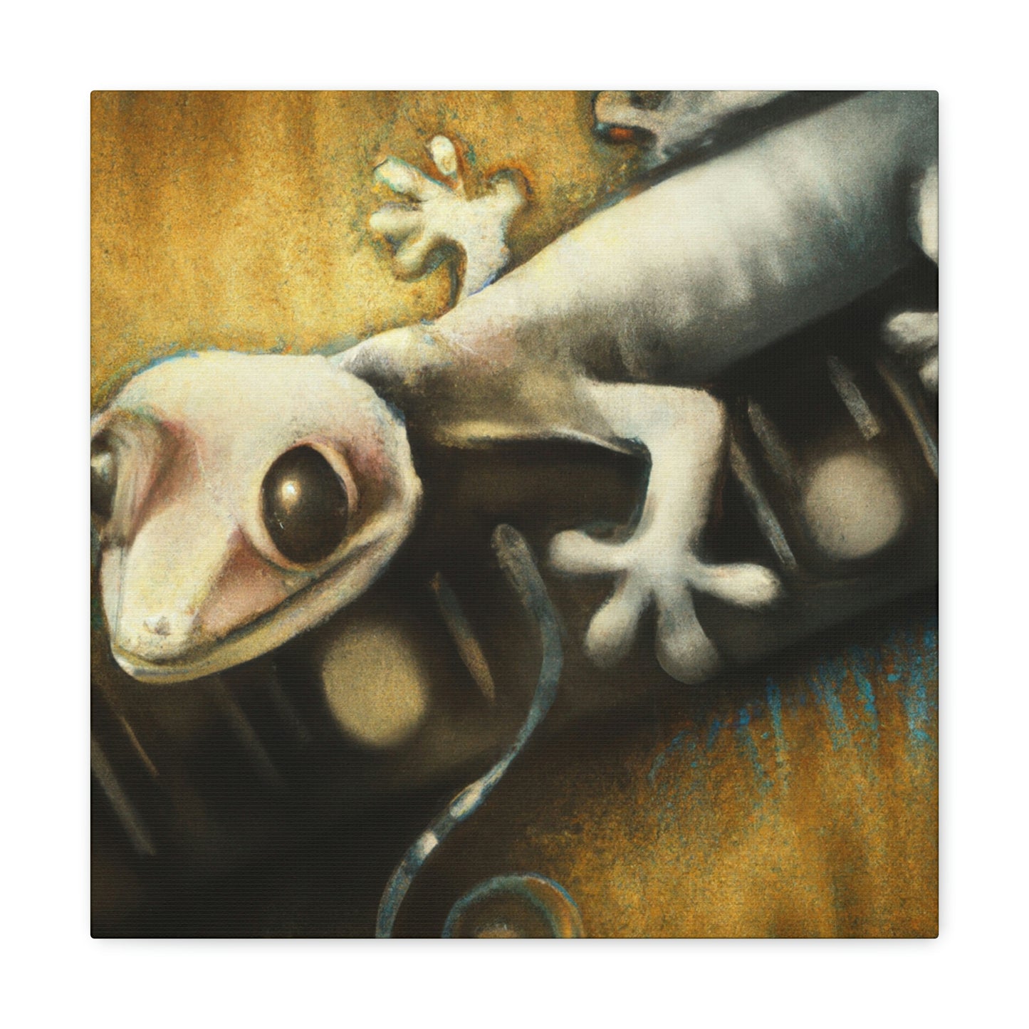 Gecko in the Mist - Canvas