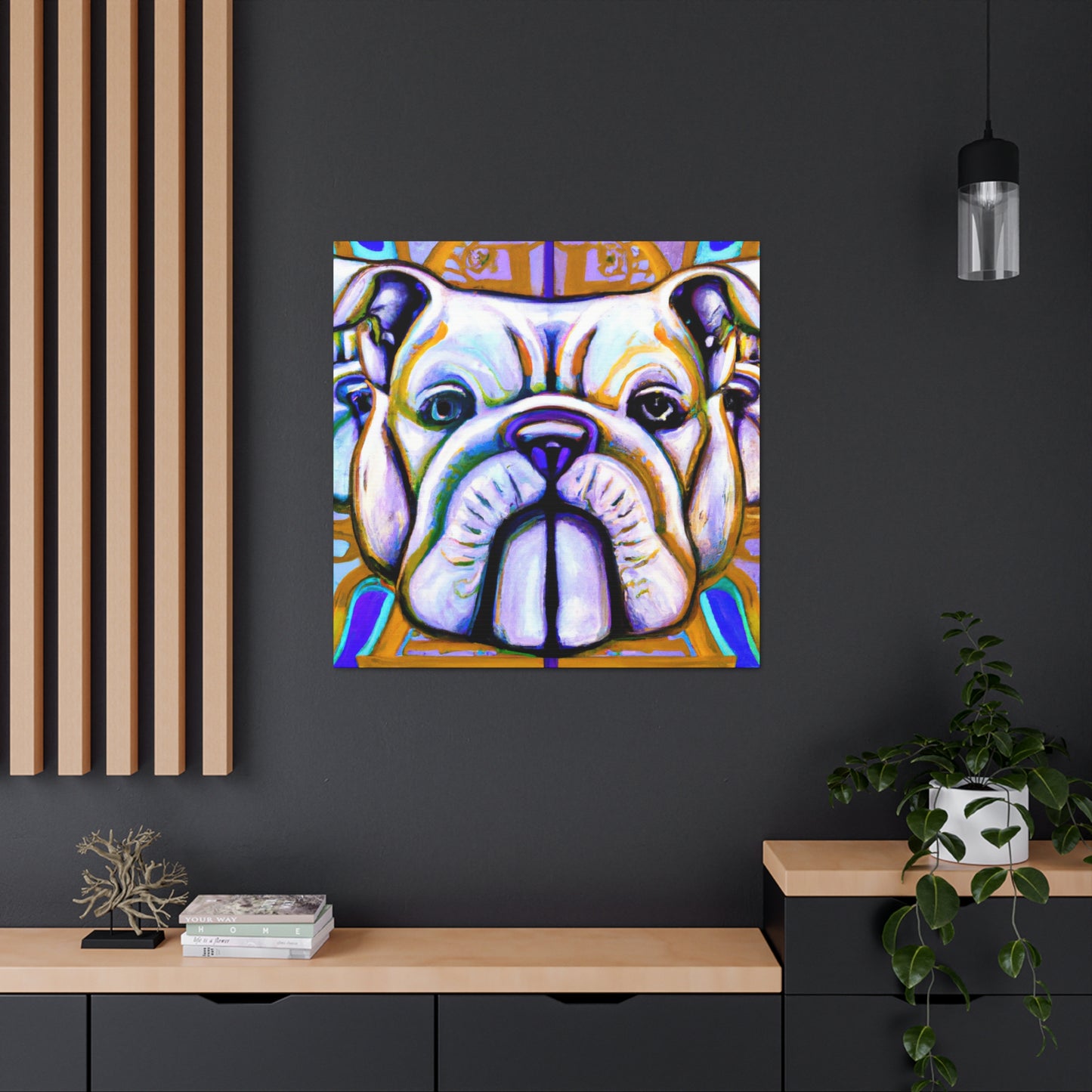 "Bulldog's Deco Dream" - Canvas