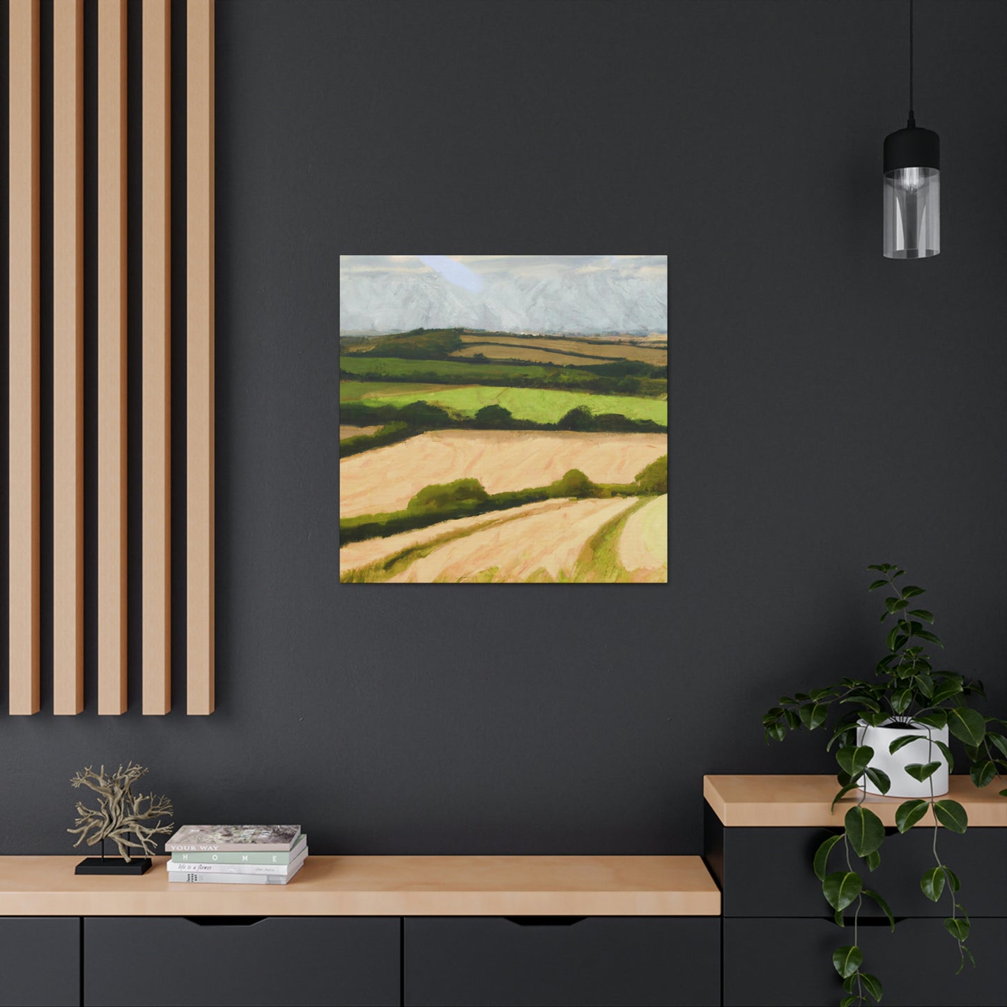 Harvesting the Fields - Canvas