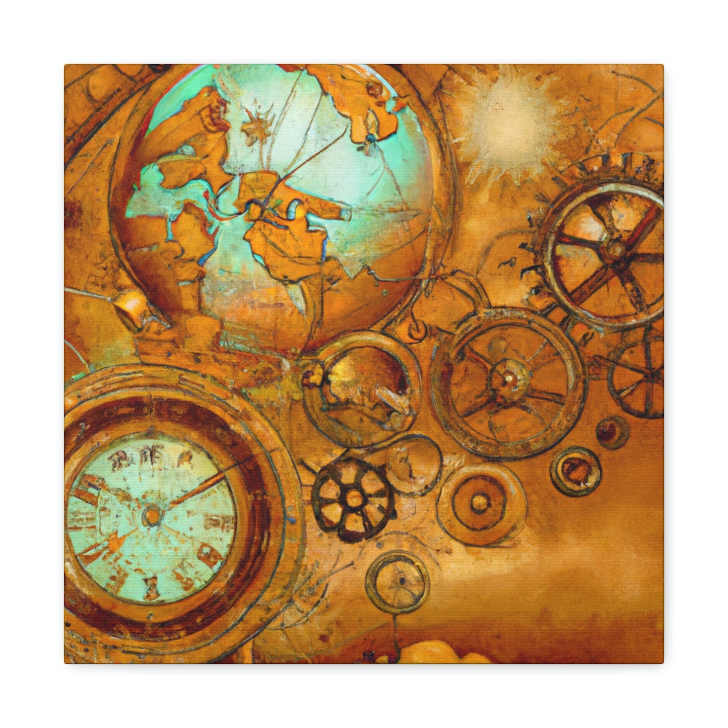 Steampunk Celestial Mapping - Canvas