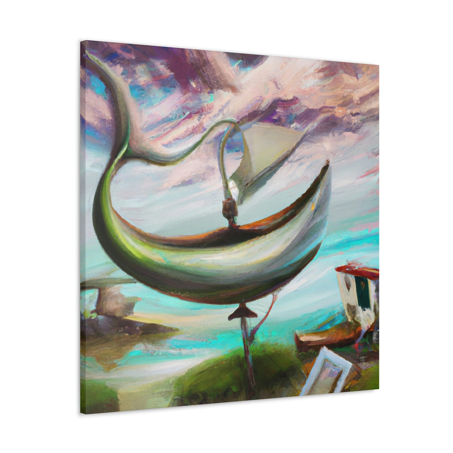 Fishing Boat Surrealism - Canvas