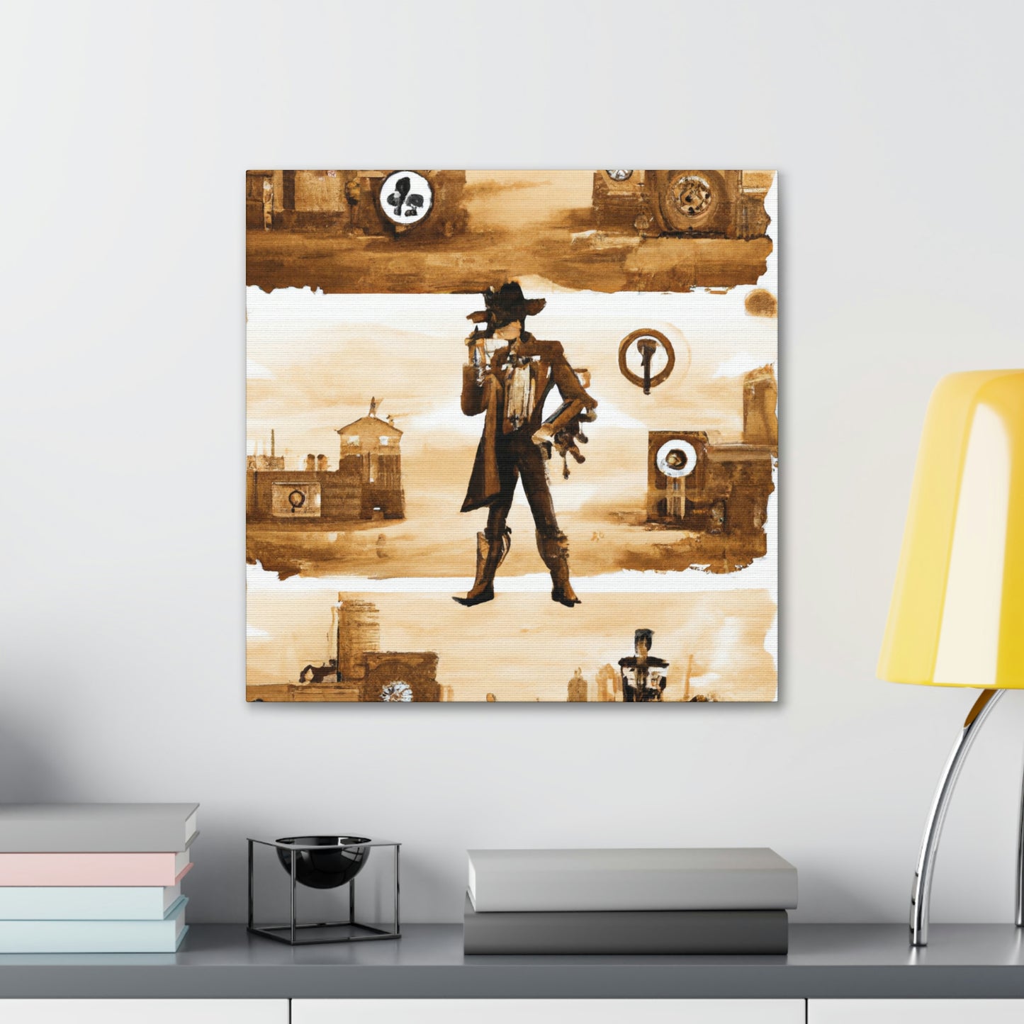 "Steam Town Wild West" - Canvas