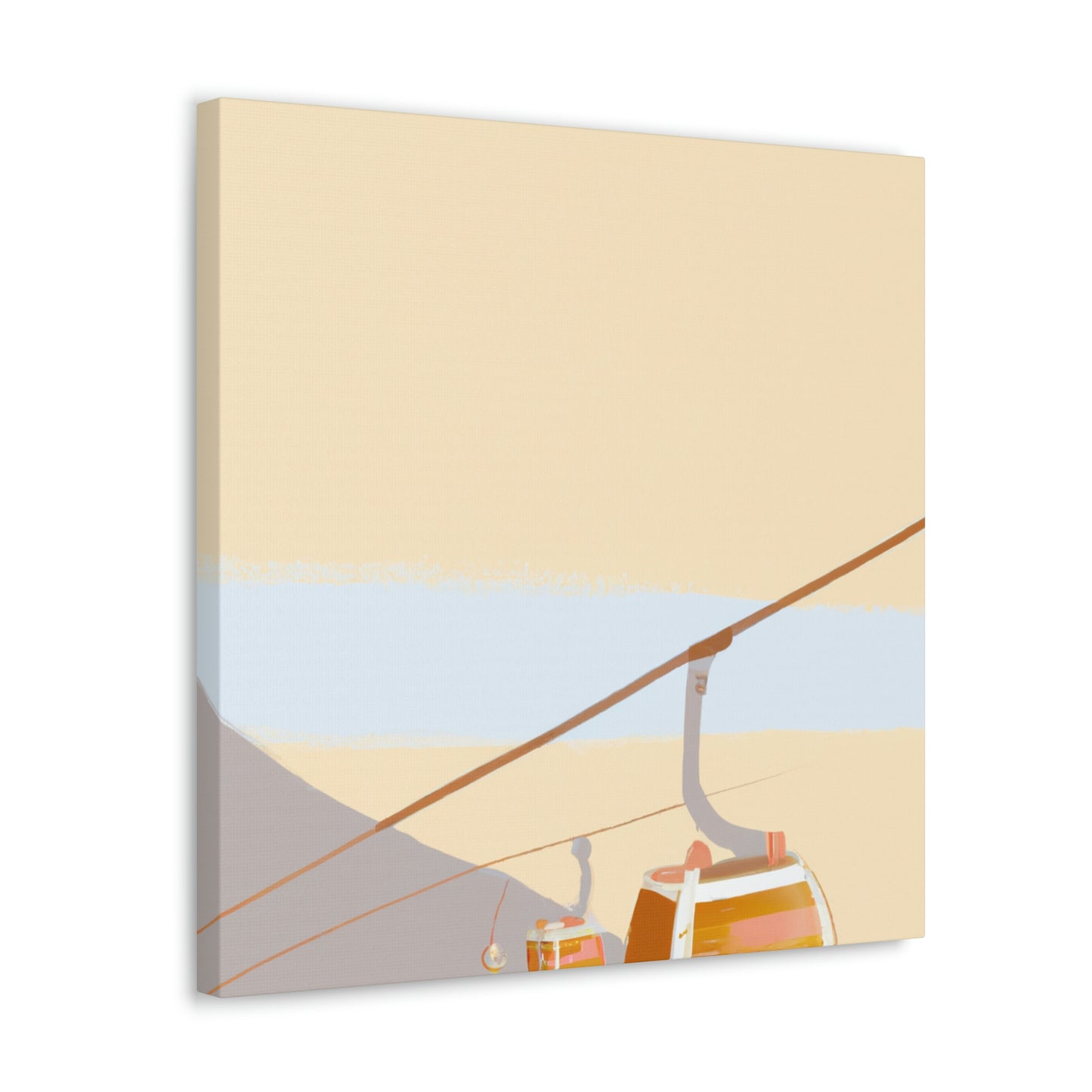 "Cable Car Minimalism" - Canvas