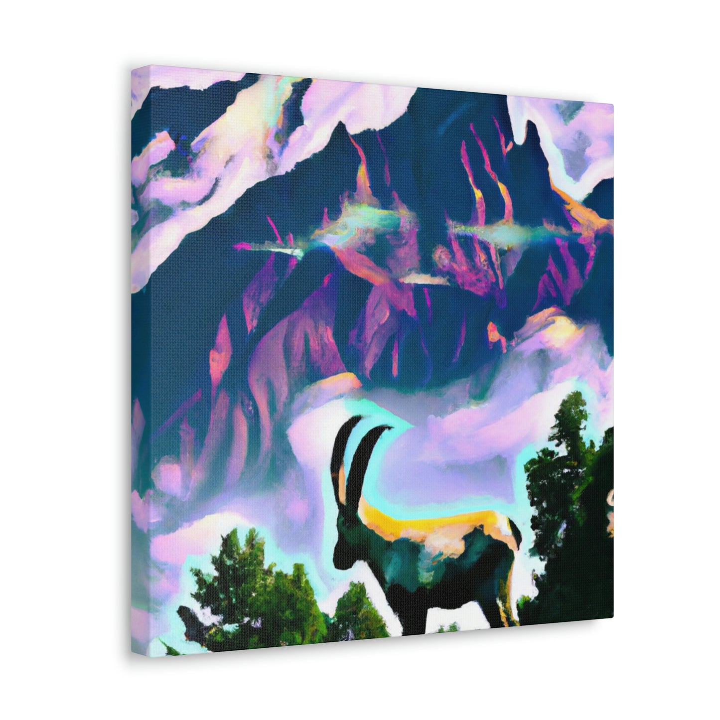 "Chamois in Art Deco" - Canvas