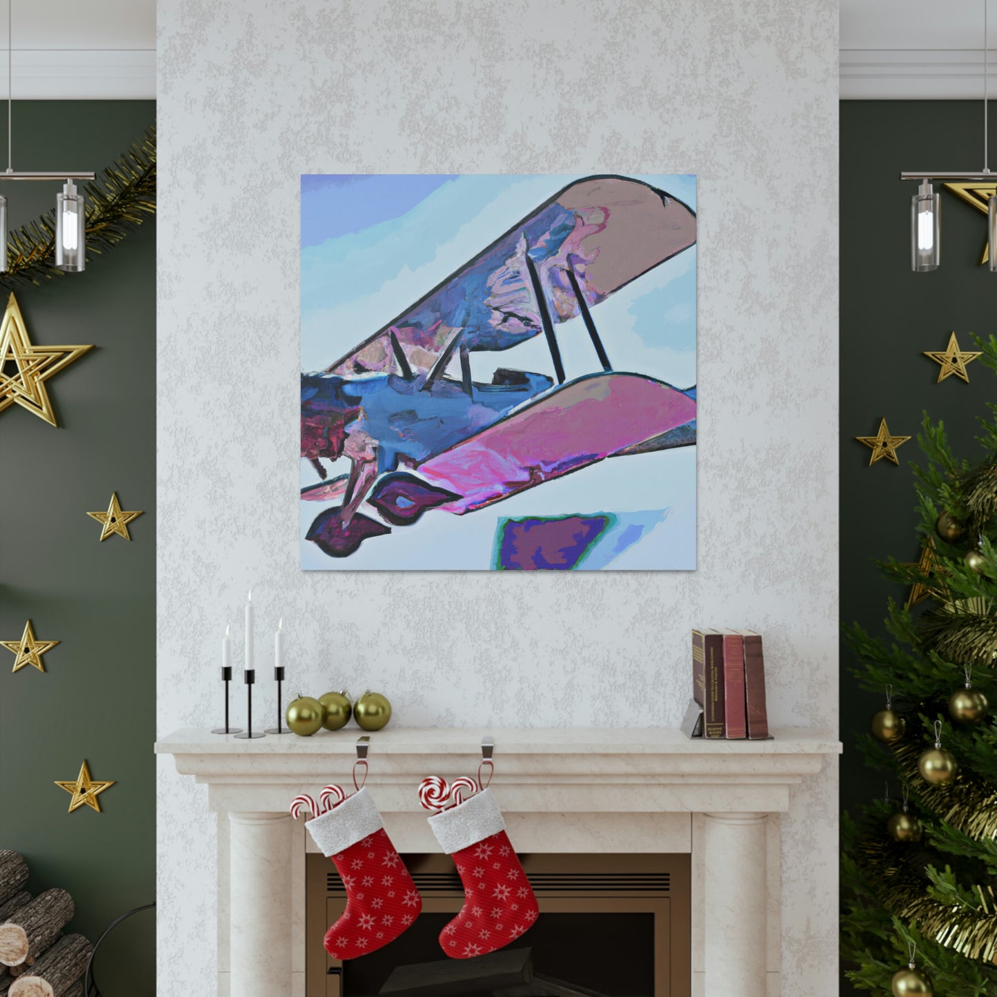 Vintage Airplane Glory - Canvas