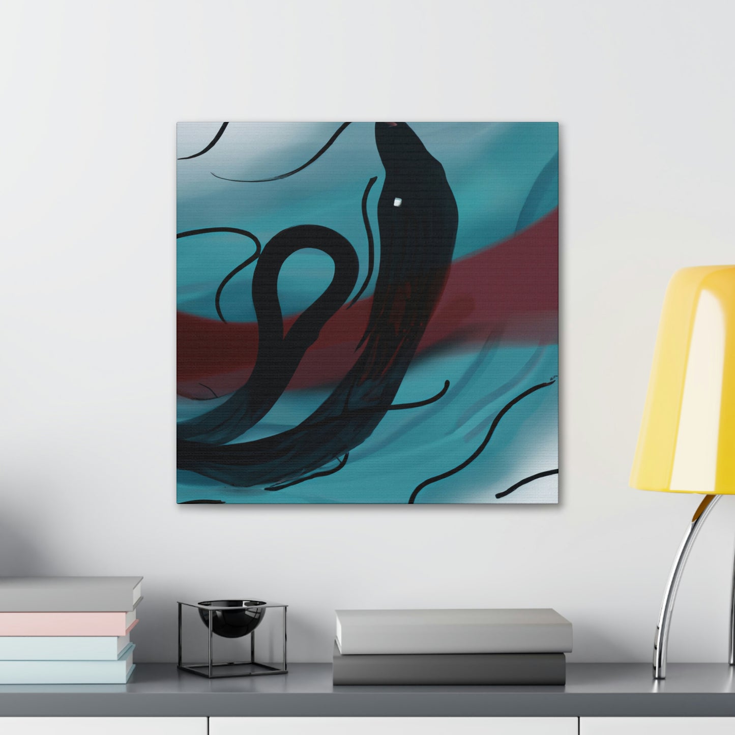 "Eels in Abstract Form" - Canvas