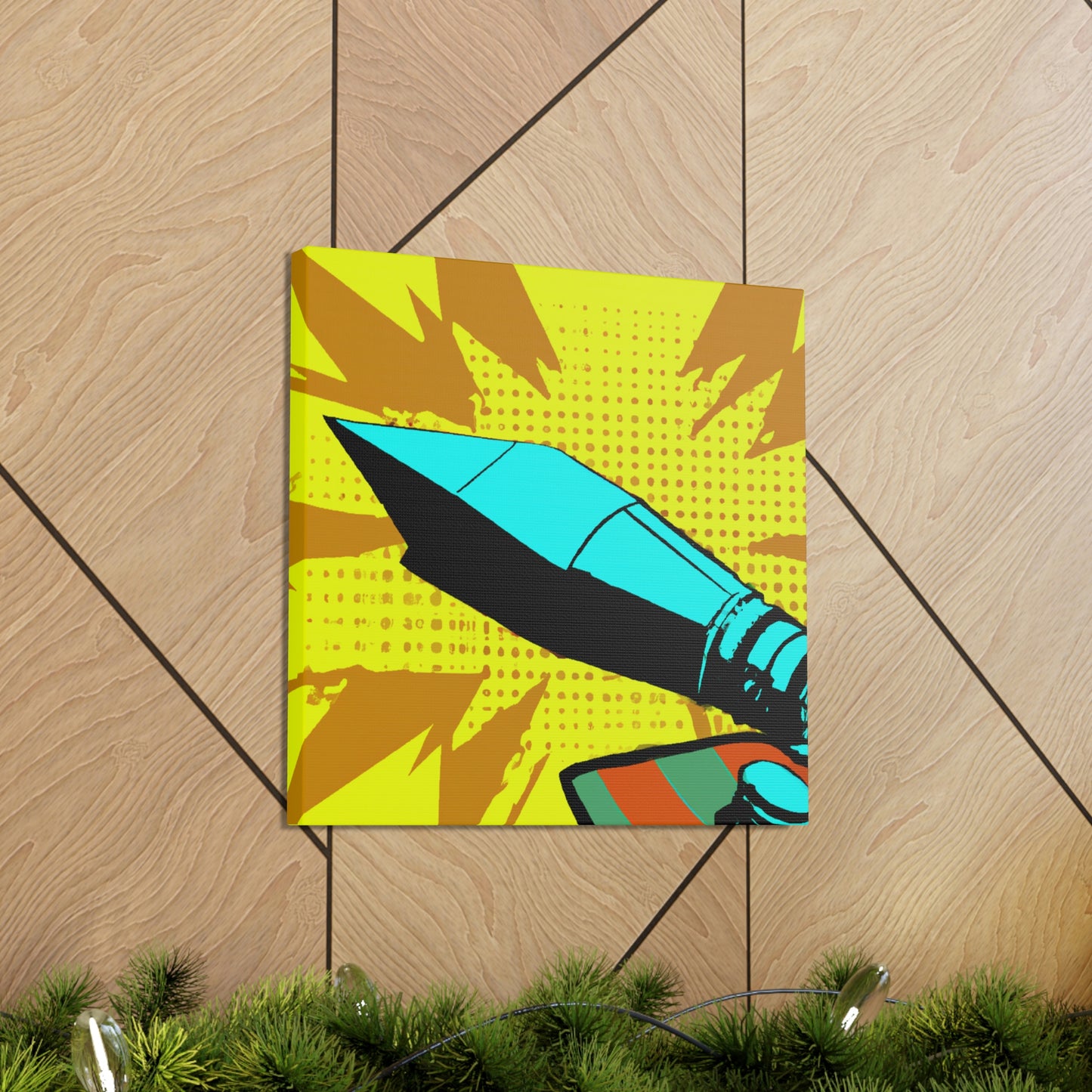 "Bullets in Flight Pop Art" - Canvas