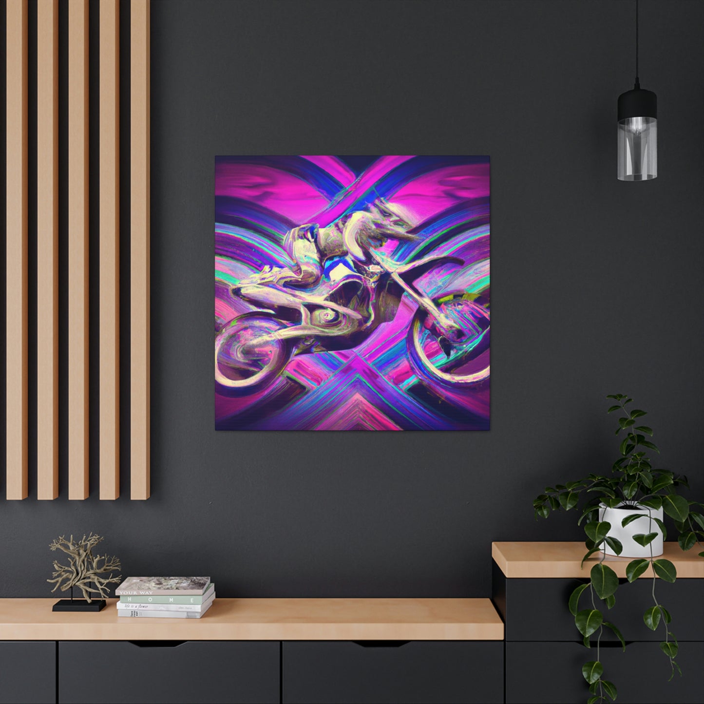 Motocross in Motion - Canvas