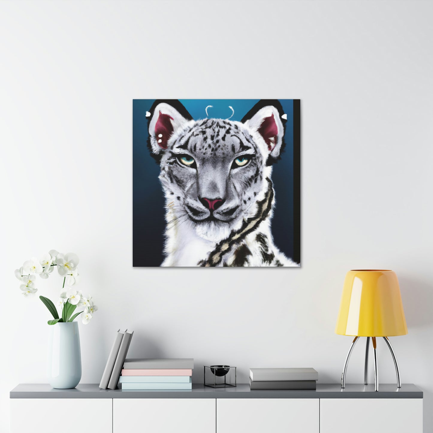 "Frozen Leopard Luxury" - Canvas