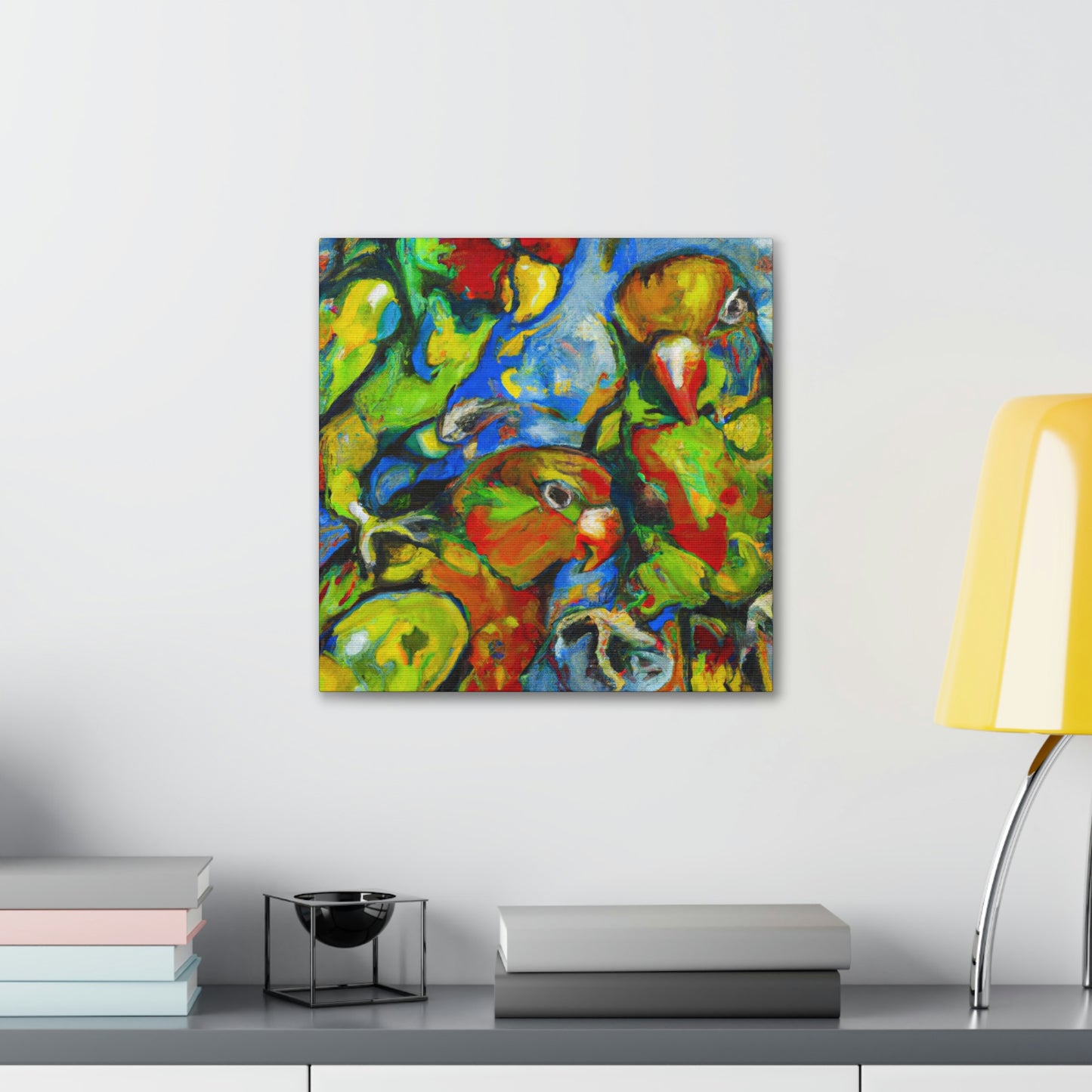 "Conures in a Dreamscape" - Canvas