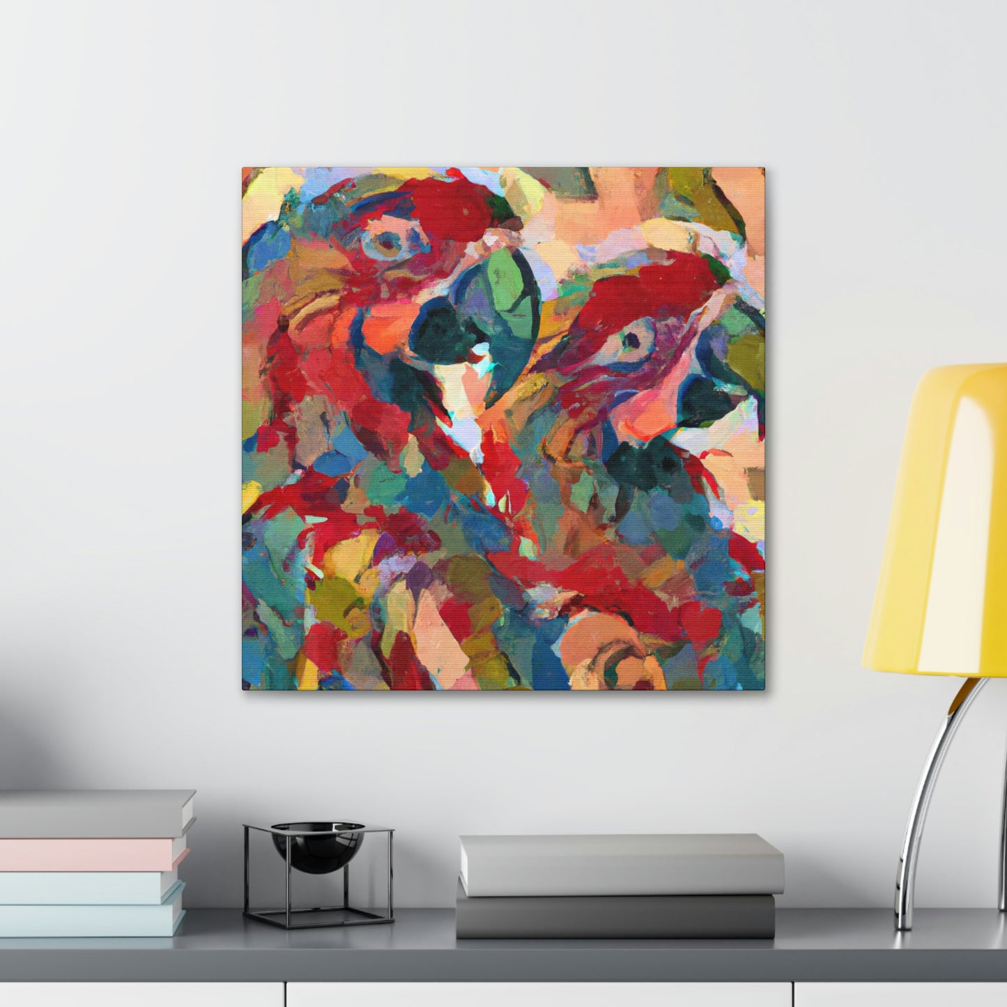 "Pionus Celestial Canvas" - Canvas