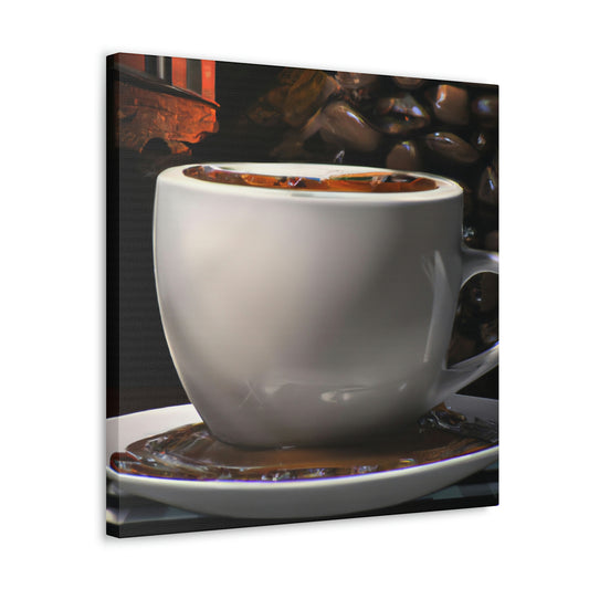 "Coffee Reflection Realism" - Canvas