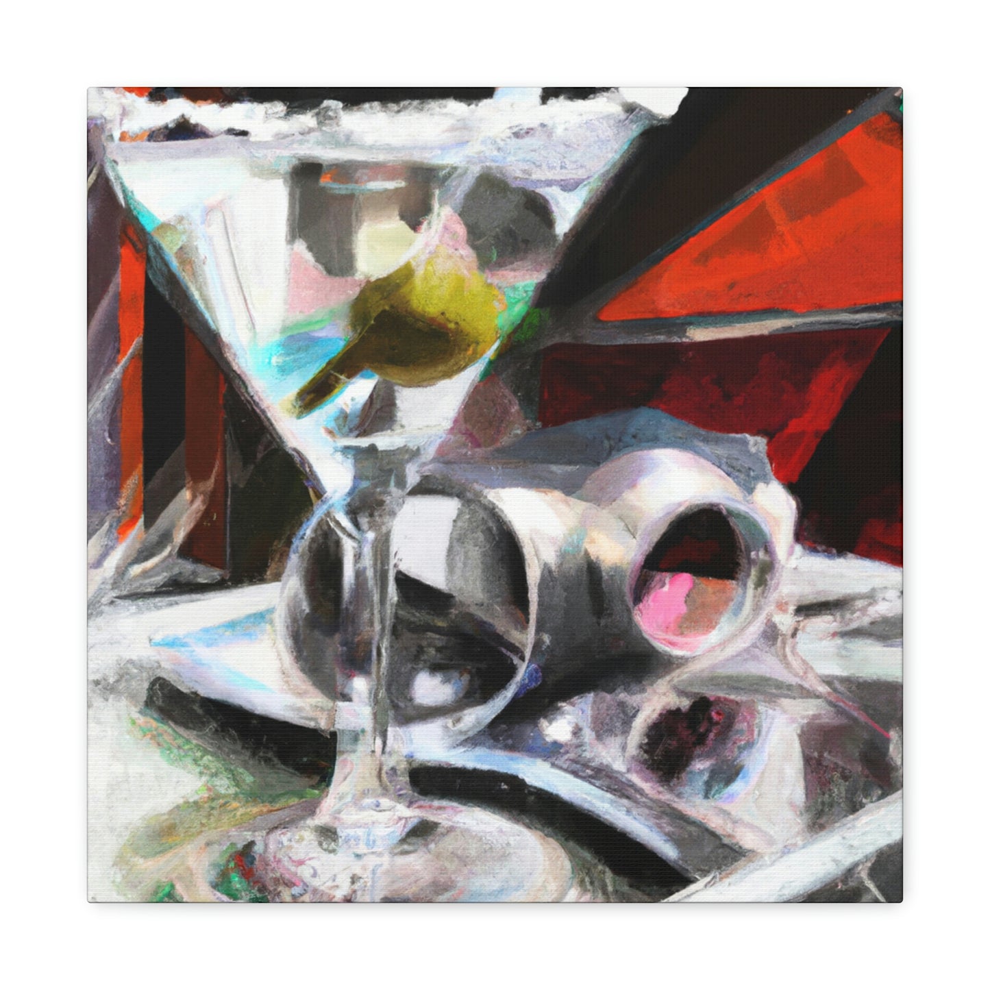 Martini Vibrant Reflection - Canvas