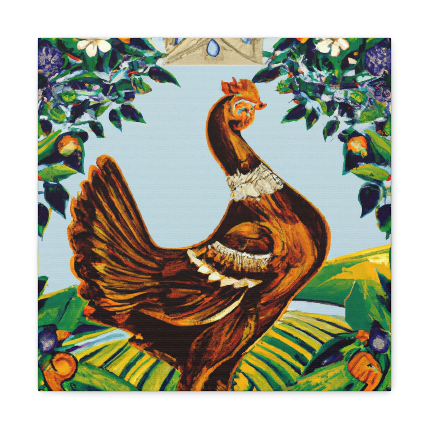 Hen at Dawn Goddess - Canvas