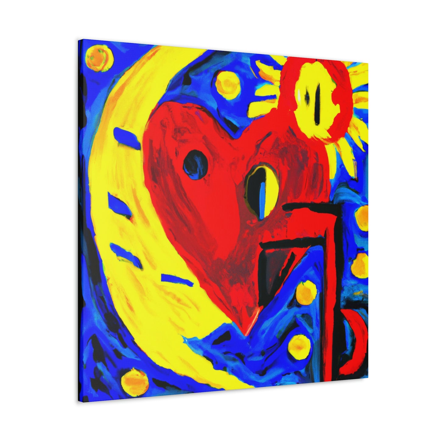 Love's Silver Moon - Canvas