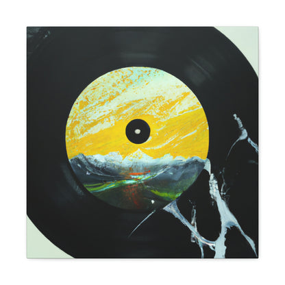 Vinyl Record Reflection - Canvas