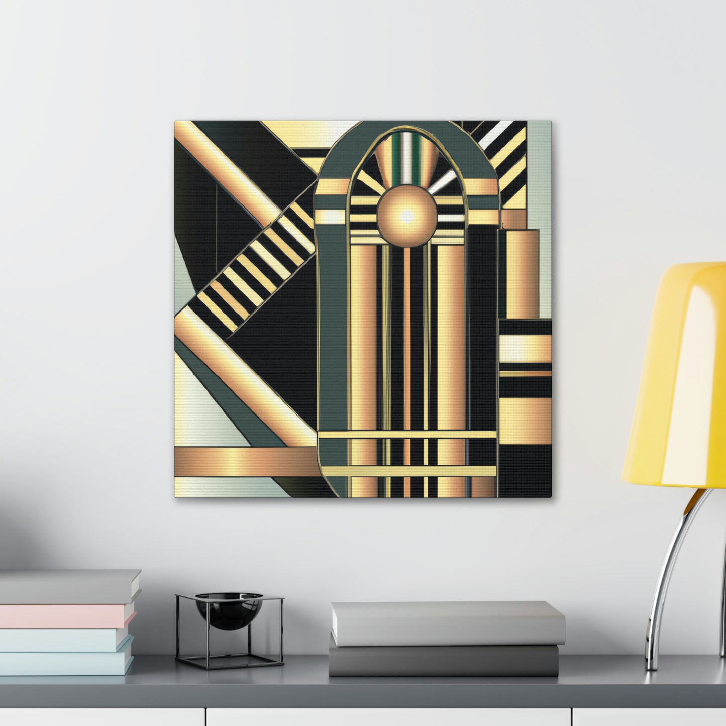 "Striking Art Deco Glory" - Canvas