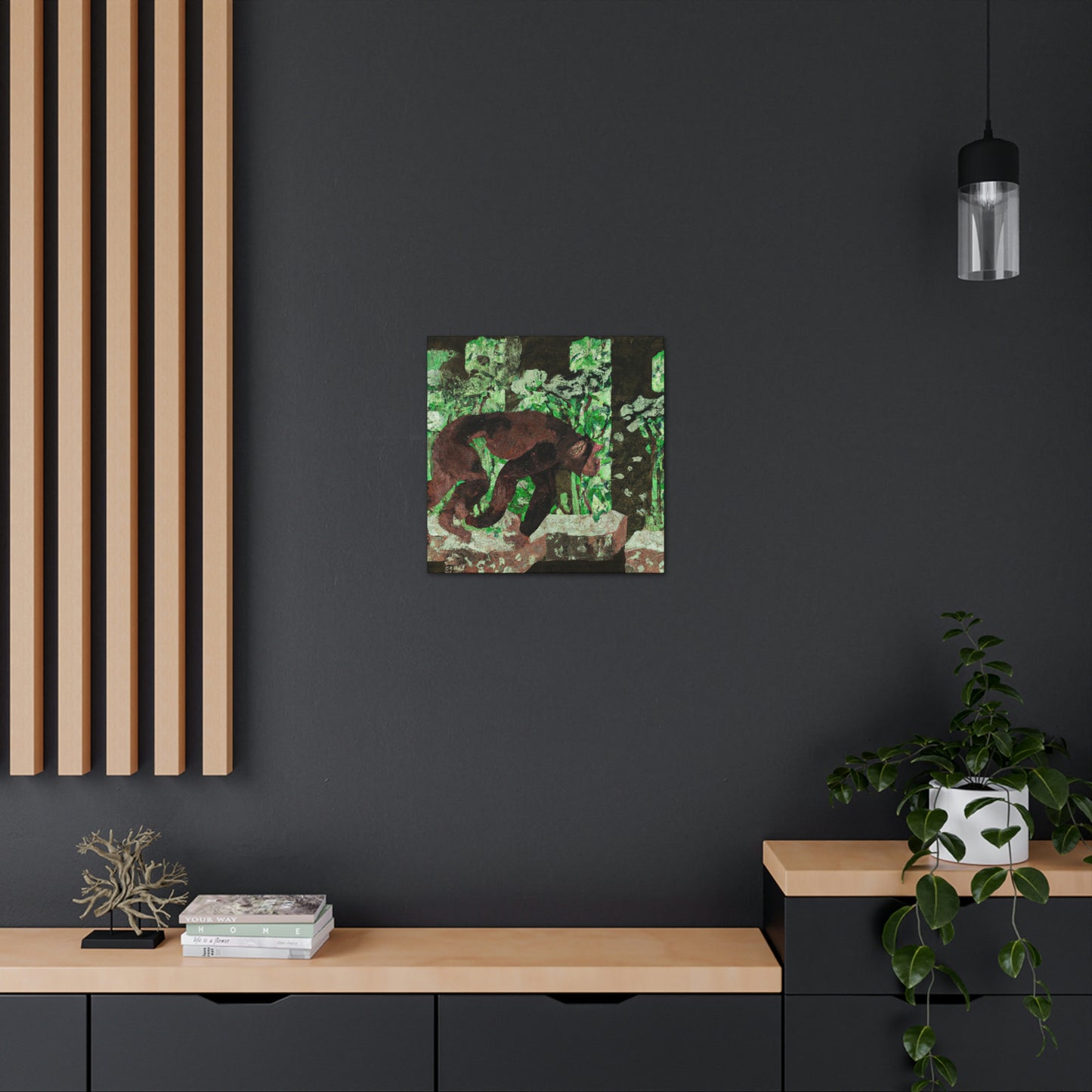 Chimpanzee Art Deco - Canvas