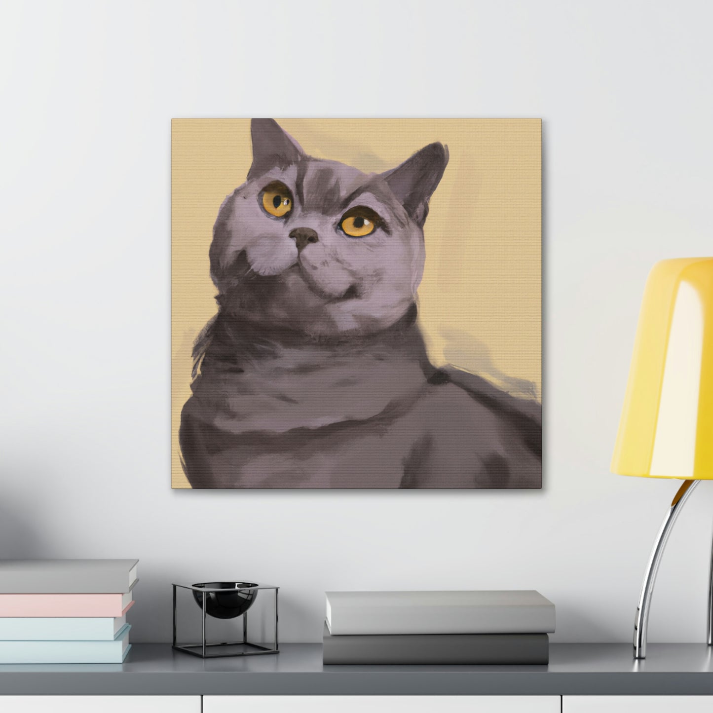 "Cat of Minimalism" - Canvas