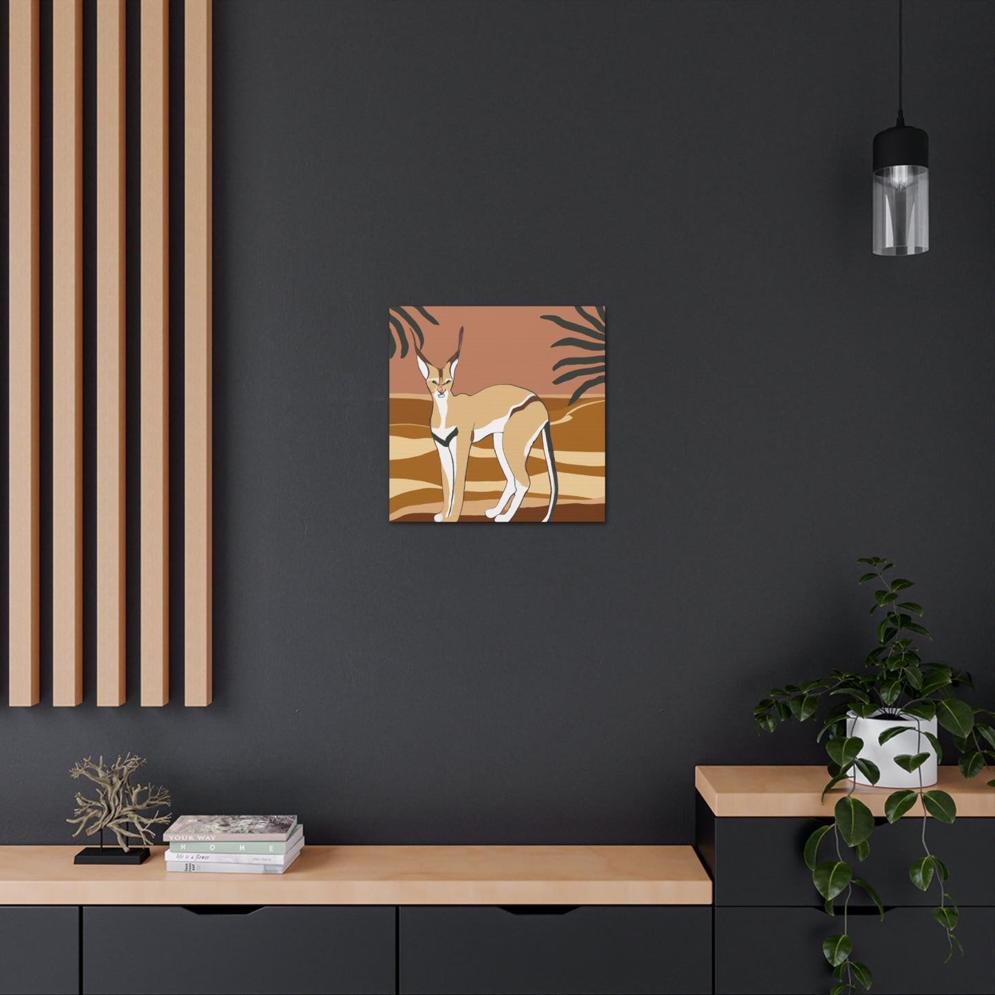 "Caracal's Deco Dream" - Canvas