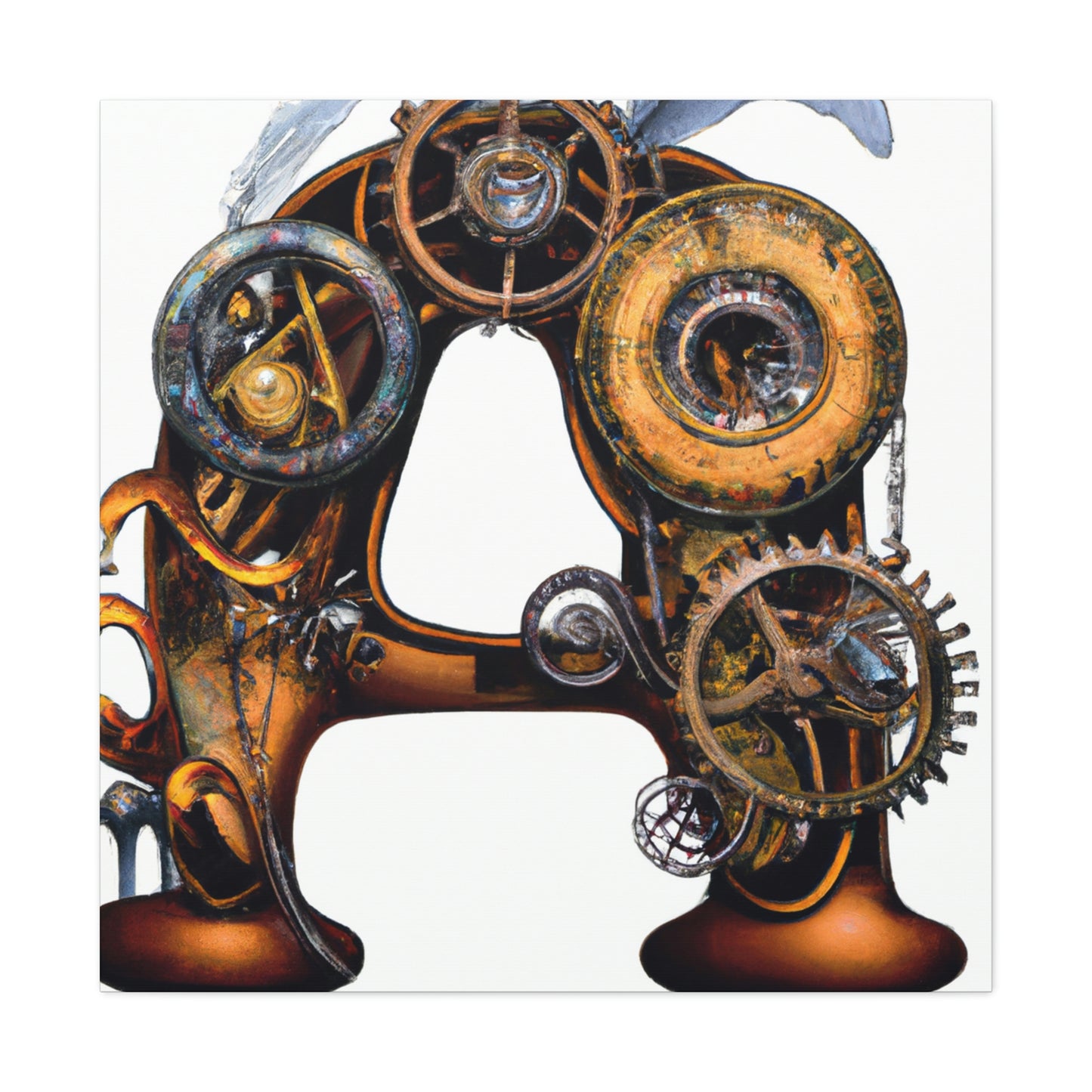 "Steamhearted Clockwork Heroes" - Canvas