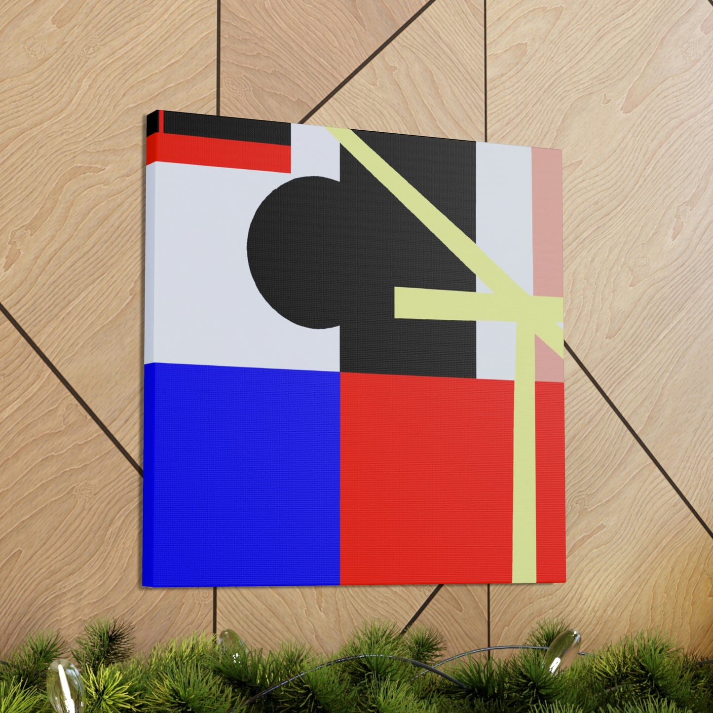 "Hay Bales in Art Deco" - Canvas