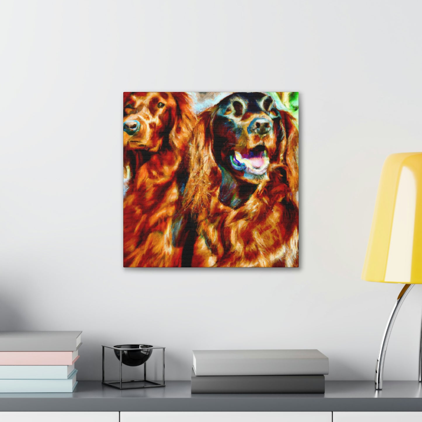 Irish Setter Symphony. - Canvas