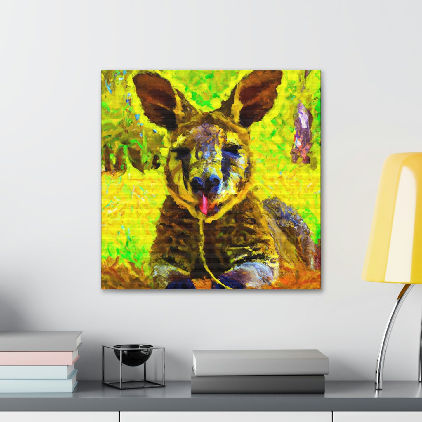 "Wallaby in Pastel Tones" - Canvas