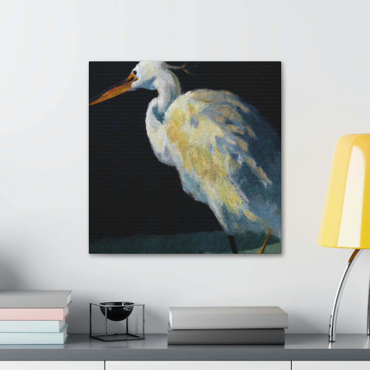 Snowy Egret Serenity - Canvas