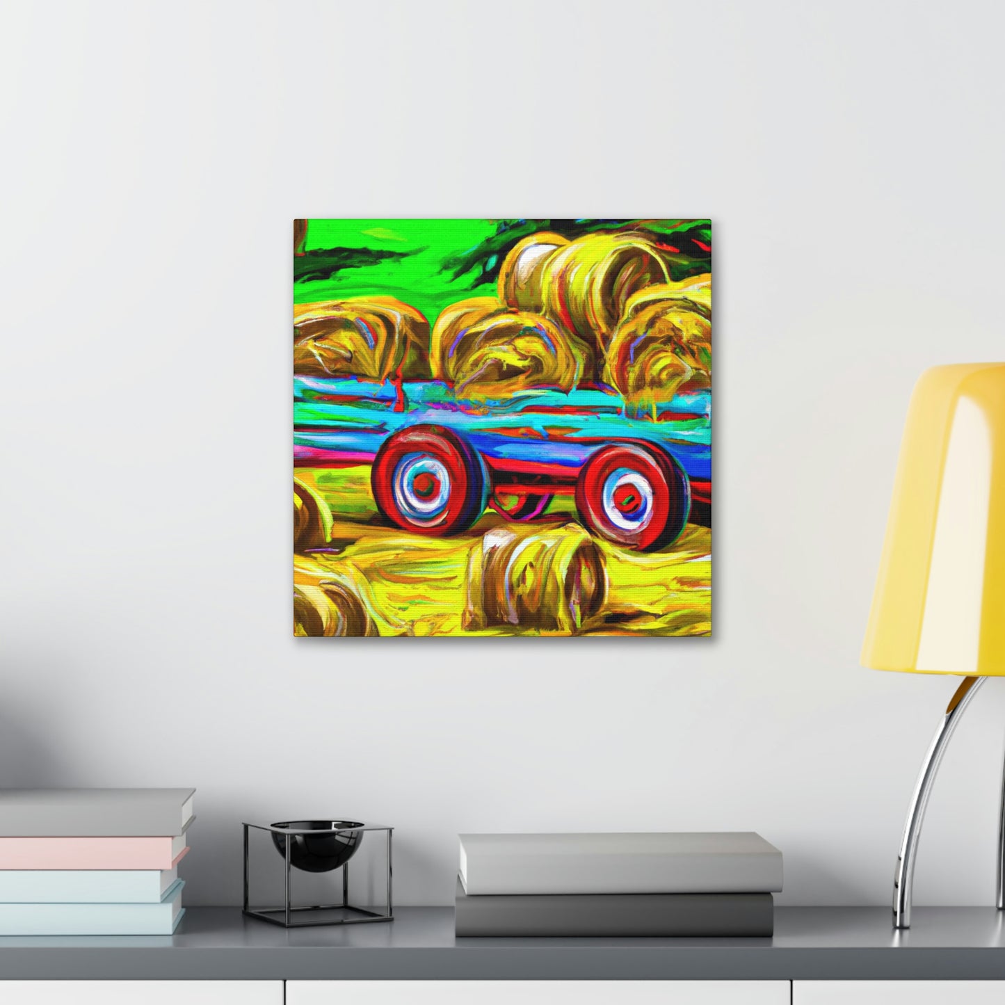 "Hay Wagon in Dreams" - Canvas