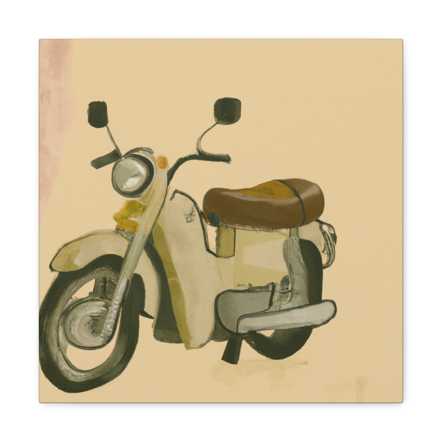 Motorcycle in Monochrome - Canvas