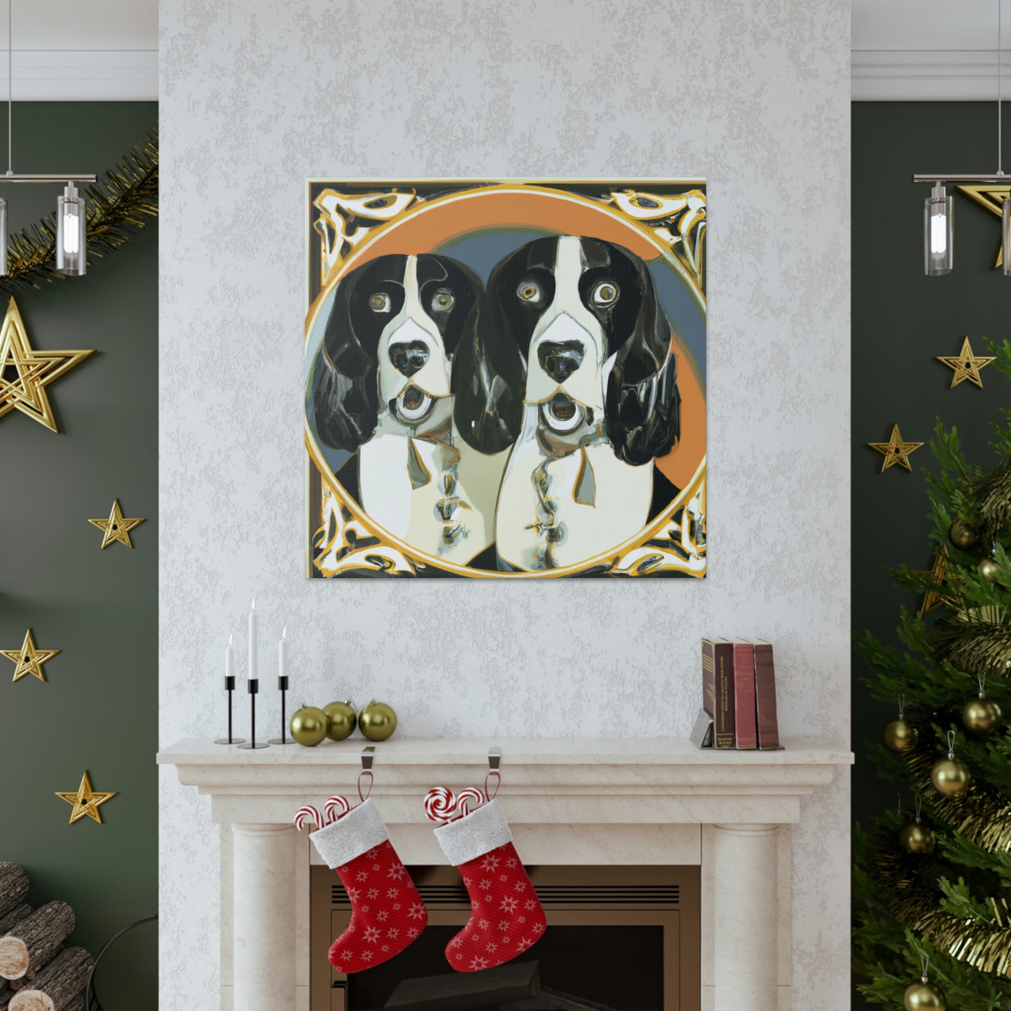 "Springer Spaniel Splendor" - Canvas