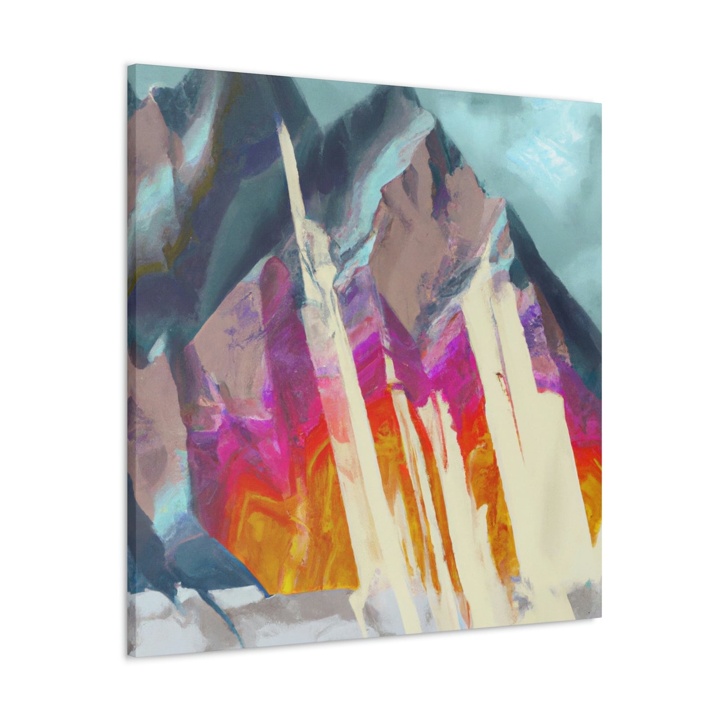 Mountain Abstract Mystery - Canvas