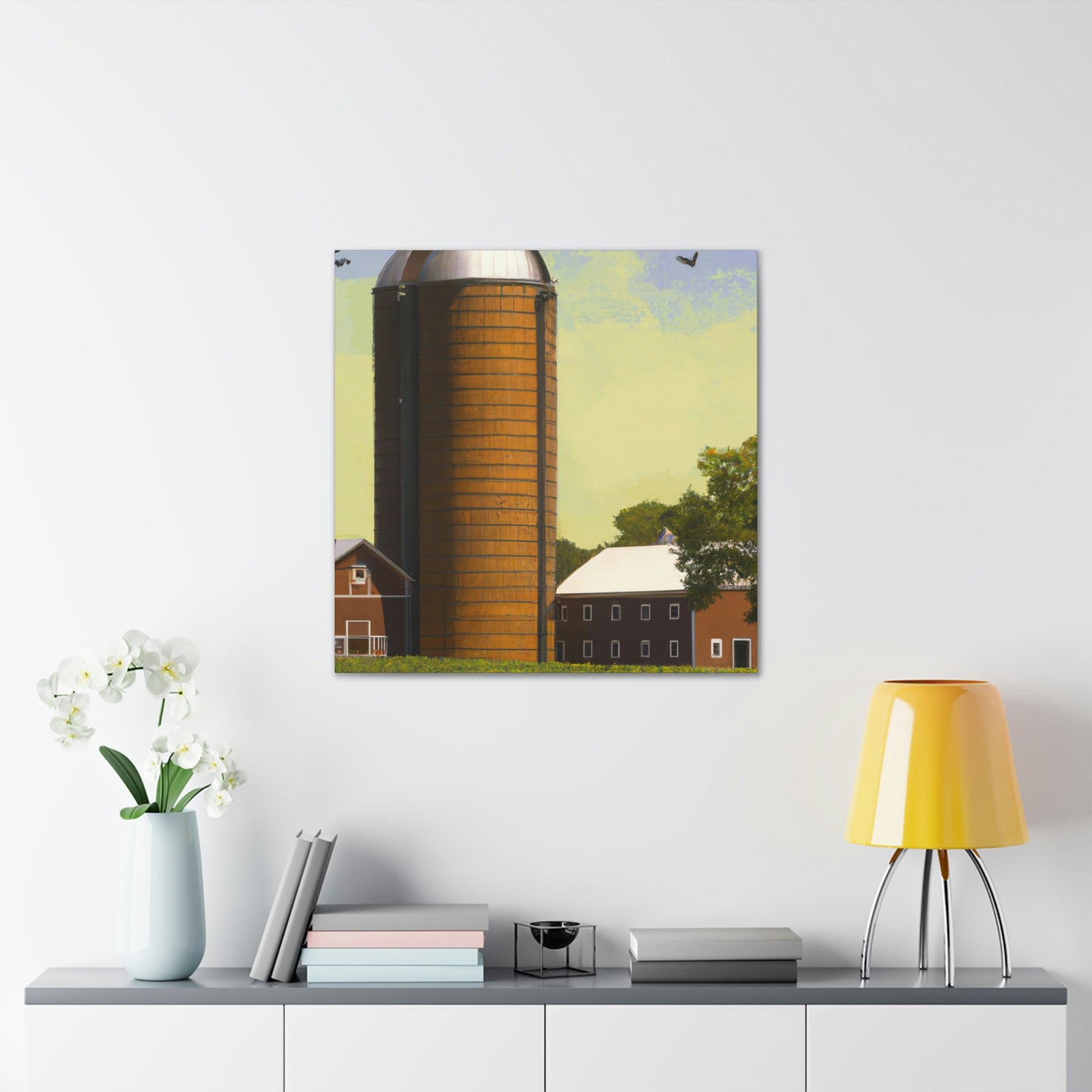 "Silo in the City" - Canvas