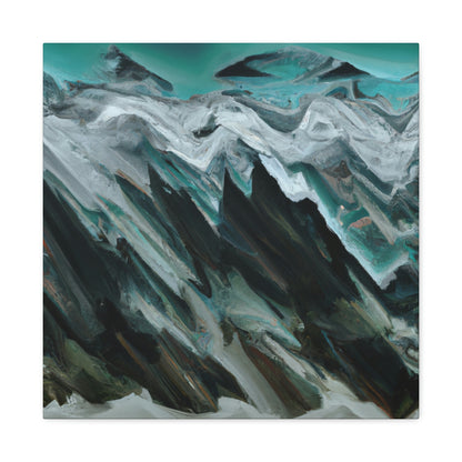 Glacier's Frozen Beauty. - Canvas