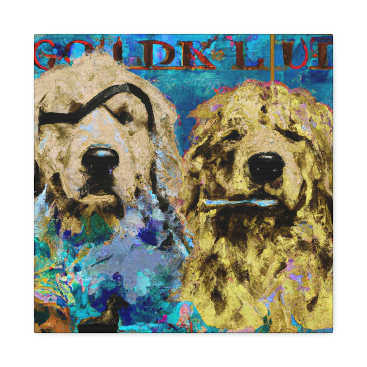 "Golden Retriever Repose" - Canvas