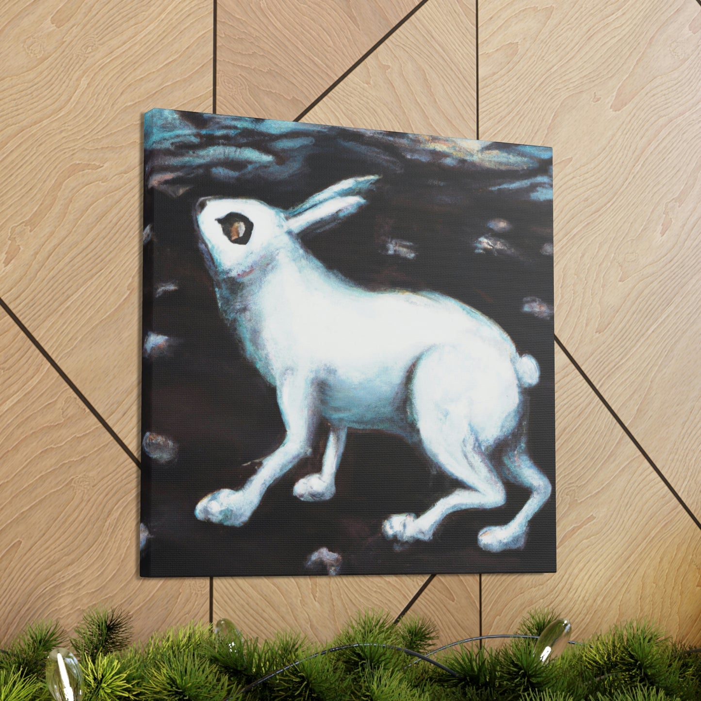 "Arctic Hare in Snow" - Canvas