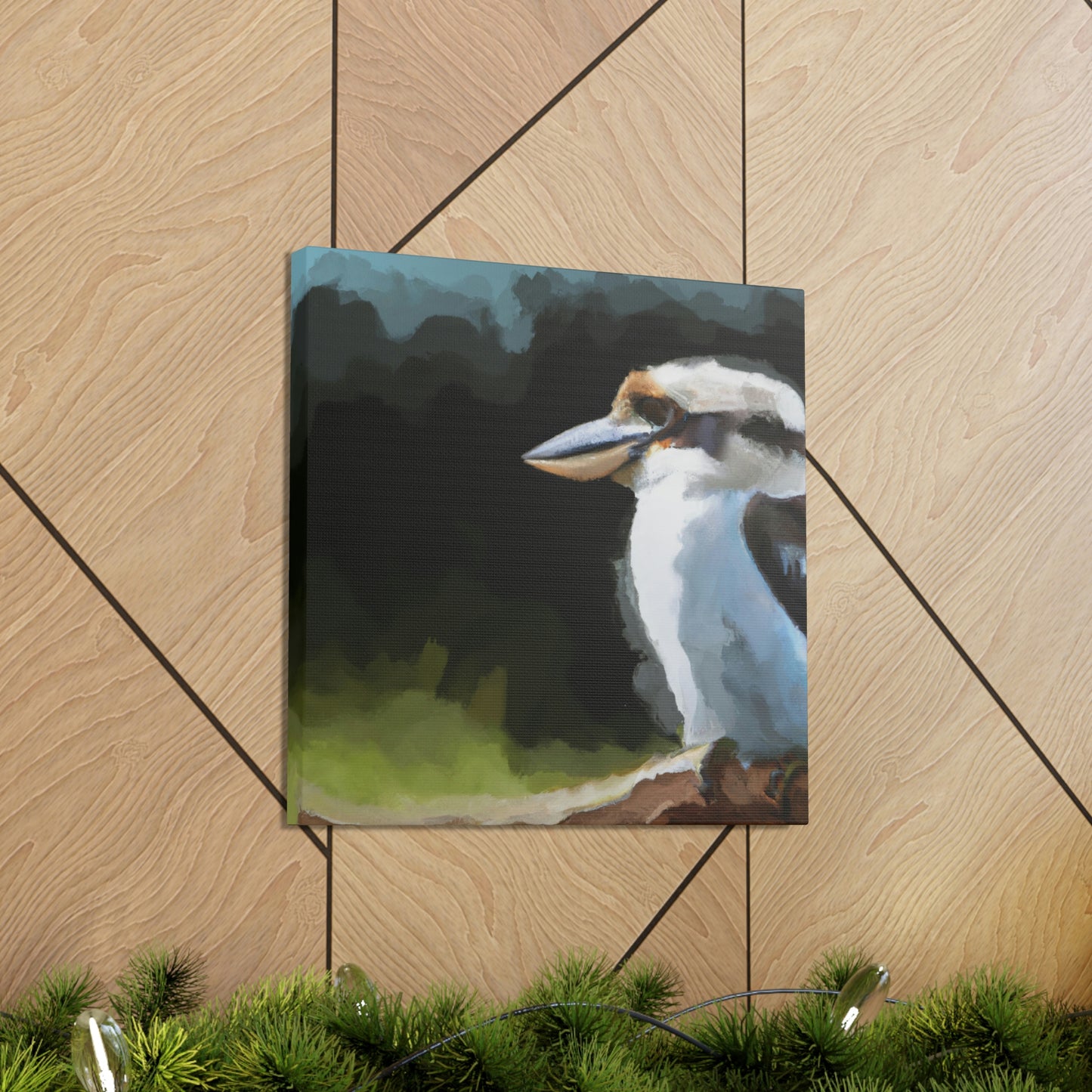 Kookaburra Chaos Paint. - Canvas