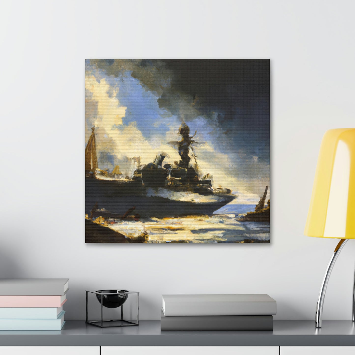 "Seascape in Sunrise Glow". - Canvas