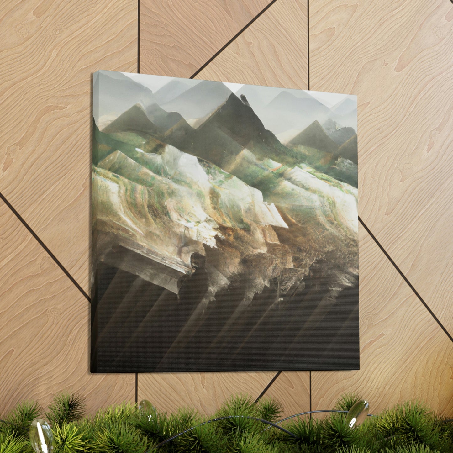 Lofty Mountain Peaks - Canvas