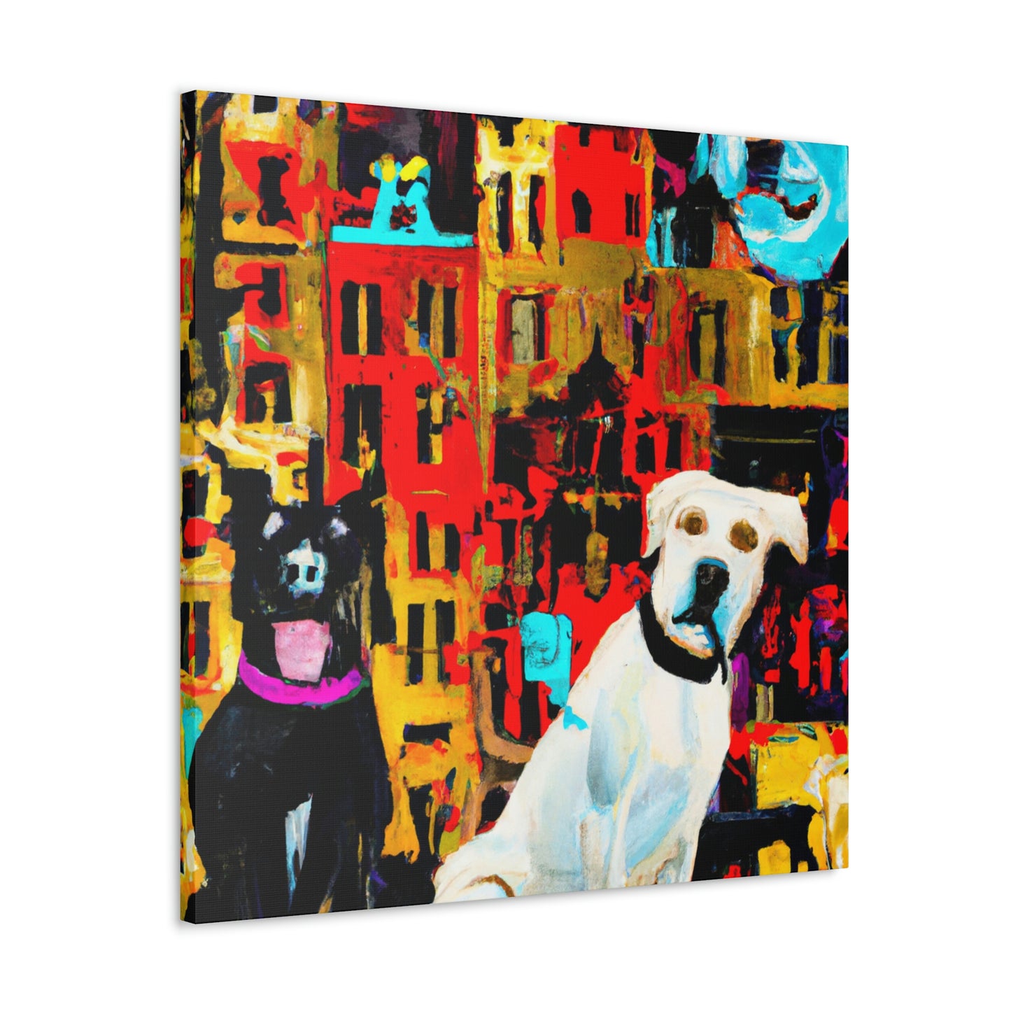 Dogs in Baroque Style - Canvas